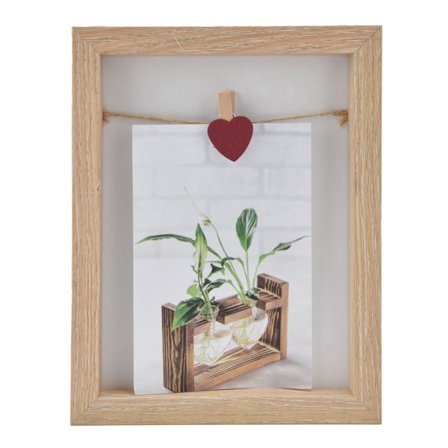 Kelluva Kaksipuolinen Kehys, Monipuolinen Esittelykotelo Luovalle Kosketuksellesi, Täydellinen Seinäasennukseen tai Pöytätelineeseen (Luonnonväri)