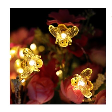 40 LED Bi-formade inomhus- och utomhusljusslingor för uteplats, kafé, trädgård, fest, fungerar med USB