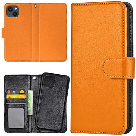 iPhone 15 - Plånboksfodral/Skal Orange