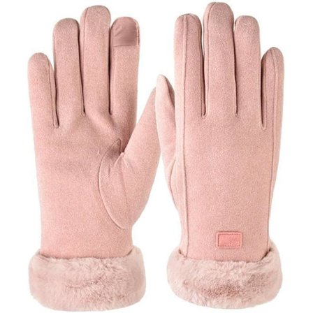 Vinterhandsker til kvinder, bløde og varme handsker til kørsel, gåture, skiløb og andre udendørs aktiviteter.{REN}