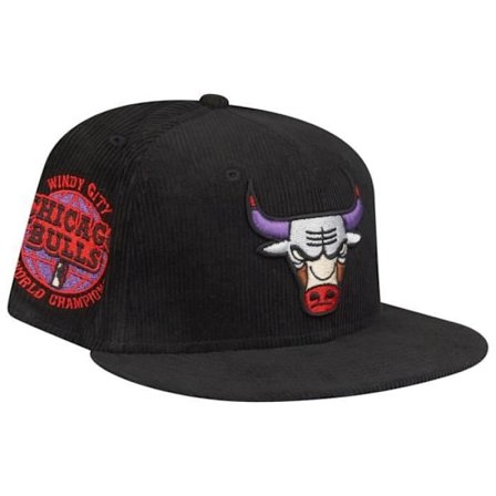Säätöhuppu - New Era - 59Fifty CORD - Chicago Bulls - Musta - 100% puuvilla - Mies