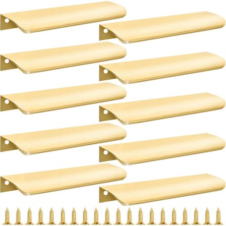 10 stk. - 150*40*17,5 mm - Skap håndtak - Skuff håndtak - Skjult håndtak - Aluminiumlegering håndtak