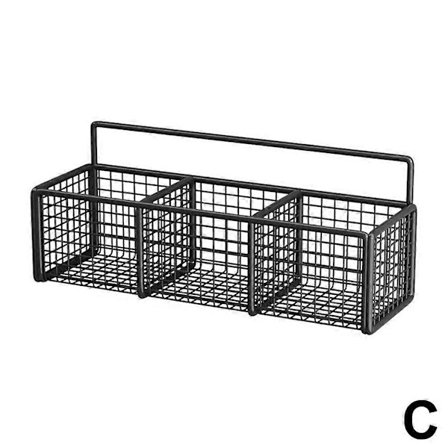 Kök Väggmonterad Hylla Vitlök Förvaringskorg Kökshängare