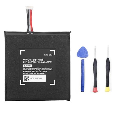 3.7v 4310mah Hac 003 Batteri För Switch Spelkonsol Hac-003 Li-ion Uppladdningsbara Batterier Med Reparationsverktyg