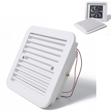 Kraftig Vind Ventilationsventilator til Autocamper RV, Elektrisk Luftcirkulationsventilator med Kvalitets Pålidelig Konstruktion Stille 