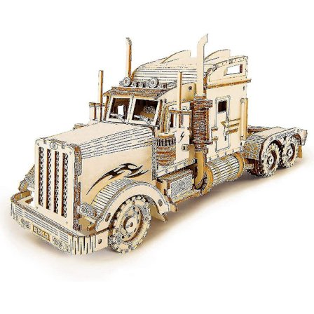 (Heavy Duty Truck) Voksen Bil Træmodel Kit - Lastbil Model Byggesæt - Jule Fødselsdagsgave Til Teenagere Og Voksne