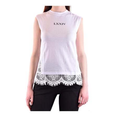 Alexander McQueen, Tshirt Short Sleeves Wit, Dames, Maat:S