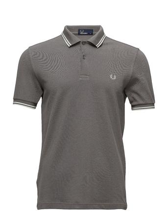 Twin Tipped Fp Shirt Polos Short-sleeved Harmaa Fred Perry