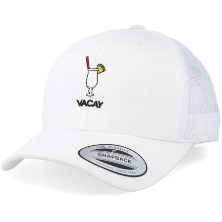 Iconic - Vit trucker Keps - Vacay White Trucker @ Hatstore
