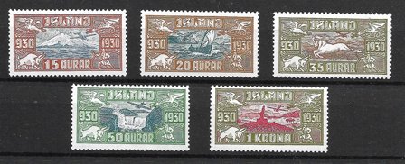 Island 1930 - AFA 142-146 - Postfrisk