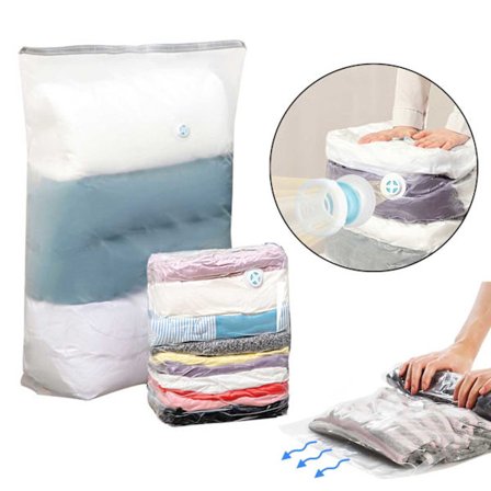 Vakuumposer til Tøj, Puder, Dyner - Ingen Pumpe Nødvendig!