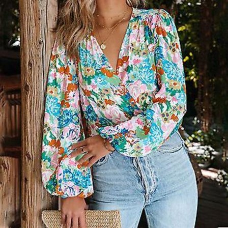 Dam Casual Vardagslös Skjorta Snygg Och Iögonfallande Blus (2XL)