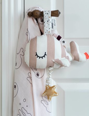 Done by Deer Musical Toy Wally Powder - Pink - 24.5X 12CM