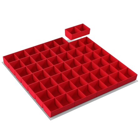 Treston 85186700 Skuffeinnredning for underskap 70, 28 plukkbokser, Garasjeinnredning & oppbevaring