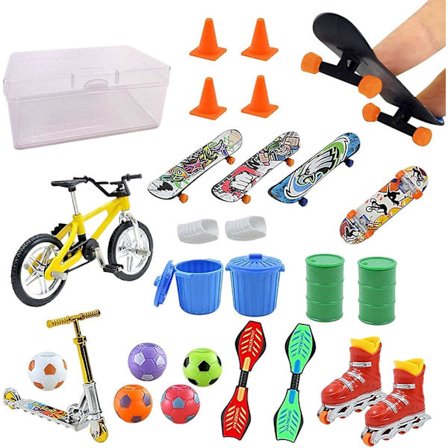 Finger Skateboards til børn - Finger Skateboard Adventskalender - Skateboard Fingerspidsbevægelse Lærende Legetøj til drenge og piger