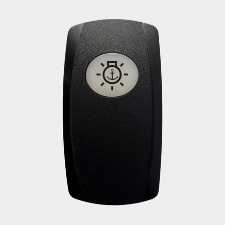 Kap / knop voor schakelaar Carling Technologies Contura V, ankerlicht, zwart