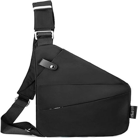 Tyverisikret Rejsetaske, Cross Body Vandtæt Rejsetaske, Slank Slingtaske Cross Body Rejsetaske, Casual Rygsæk, Brysttasker til Mænd, Rejser, Udendørs