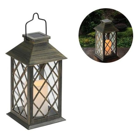 Solcellslampa med LED-ljus och verklighetstrogen flimmer, IP44