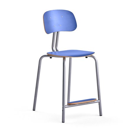 Classroom chair YNGVE, 4 legs, anthracite, anthracite, H 610 mm