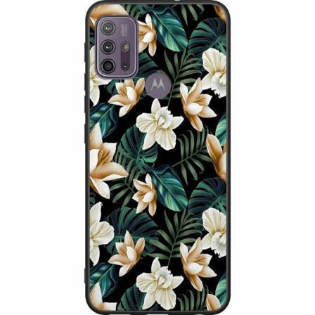 Motorola Moto G30 Svart Skal Blommor