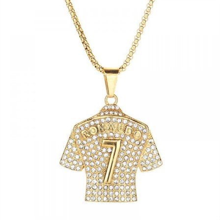 Ronaldo nr. 7 trøje halskæde, herrearmbånd