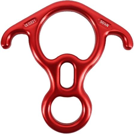 50KN Aluminium Klatrefigur 8 Nedfiringsriggplate Rappel