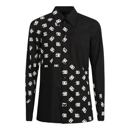 Dolce & Gabbana, Casual Shirts Zwart, Heren, Maat:L