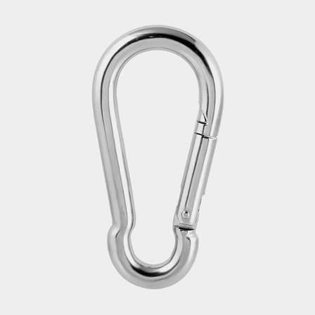 Karabinerhaken 1852-Marine, rostfreier Stahl, Ø9 mm, 90 mm - Boot