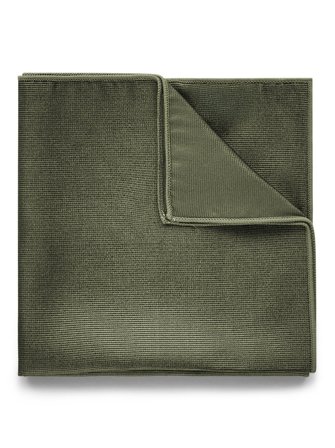 John Henric Men's Dark Green Pocket Square Plain Size Onesize
