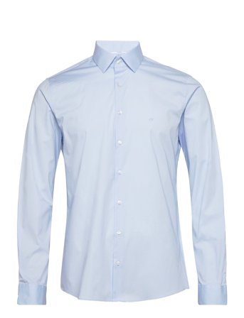 Poplin Stretch Slim Shirt Blue Calvin Klein