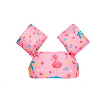 Barnens simflytväst, söt flamingo simring, vattenärm flytring, baby simutrustning för 2-6 år baby simhjälpmedel