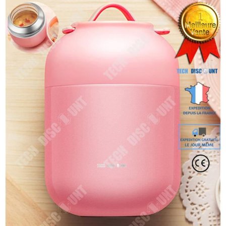 Lunchbox termobehållare - TD - Isolering - Rostfritt stål - 700ml - Rosa