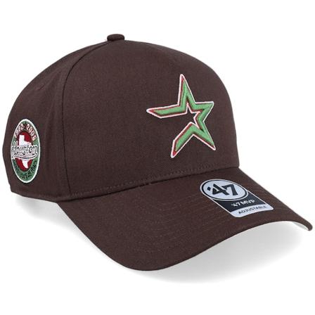 47 Brand - MLB Hnědý adjustable Kšiltovka - Hatstore Exclusive x Houston Astros Coops Sure Shot Mvp Dt Brown A-frame Adjustable @ Hatstore