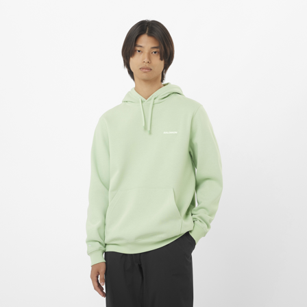 Salomon - Chest Logo Hoodie M - SEA Foam