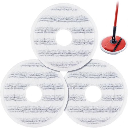 3-pakning moppefyllinger for Vileda Spin and Clean mopp – vaskbare og gjenbrukbare mikrofibermoppehoder