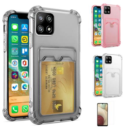 Samsung Galaxy A22 5g - Skal / Skydd / Kortfack Transparent