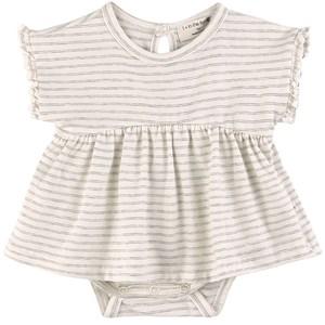 1+ in the family White Gala Dress Baby Body - Dresses - 9 months - Grey