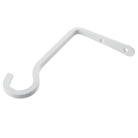 Kraftige Udendørs Planteophæng til Hængende Kurve, Jern Plantebeslag til Hængende Planter Udendørs, Metal Plantekroge Hvid