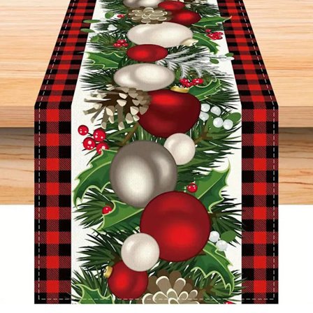 Joulupöytä Maalaistalo Talvi Joulu Joululoma perheen keittiön pöydän sisustus