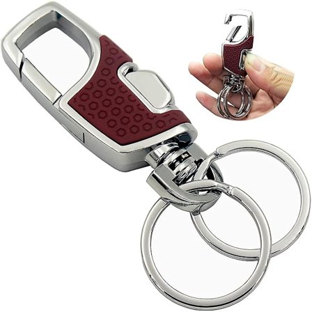 Car Keychain Heavy Duty Car Keychain för män och kvinnor - Röd