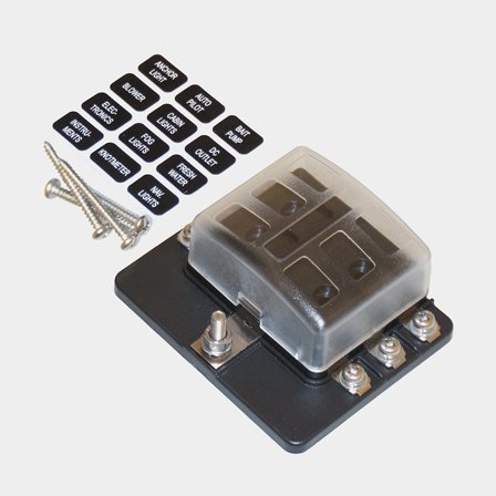 Sicherungshalter 1852-Marine, für 6 Flachsicherungen, mit LED-Diode, 100 A - Boot