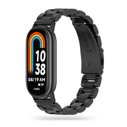 Tech-Protect rustfrit armbånd til Xiaomi Smart Band 8 / 8 NFC - Sort
