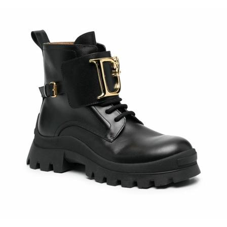 Dsquared2, Lace-up Boots Zwart, Dames, Maat:36 EU