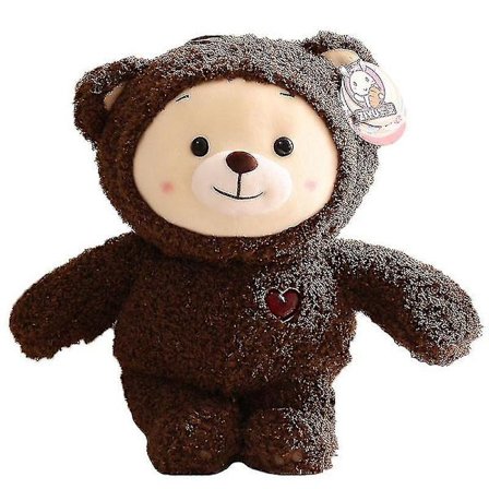 Rainbow Ruby Teddy Bear Plushie Toys, Plush Cartoon Animal Bear -