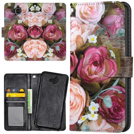 Huawei Y6 (2017) - Lommebok Deksel Blomster