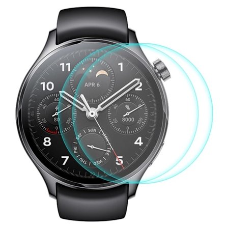 2 stk HAT PRINCE Xiaomi Watch S1 Pro HD skjermbeskytter av herdet glass
