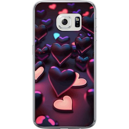 Yhteensopiva Puhelinkuori Samsung Samsung Galaxy S6 edge KeskiyönSydämet