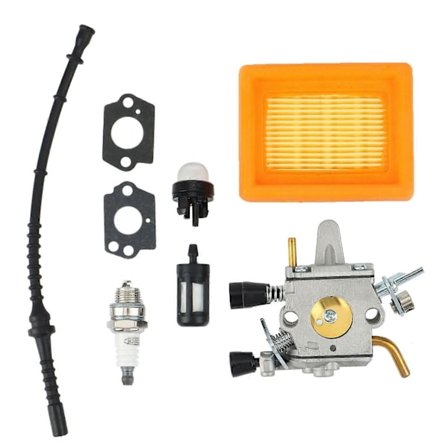 Karburator Luft Brændstoffilterledning Kompatibel med Stihl FS400 FS450 FS480 SP400 Zama C1Q-S34H Karburator 41281200651-WELLNGS