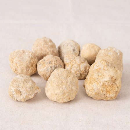 Geode Agat Råkristall Mineralkristaller Naturlig vit sten Ca