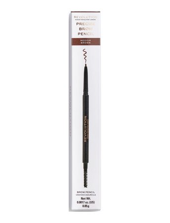 Revolution Beauty London Revolution Precise Brow Pencil Medium Brown - Brown - 0.05 G